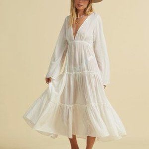 Billabong x Salty Blonde White Cover Up Dress